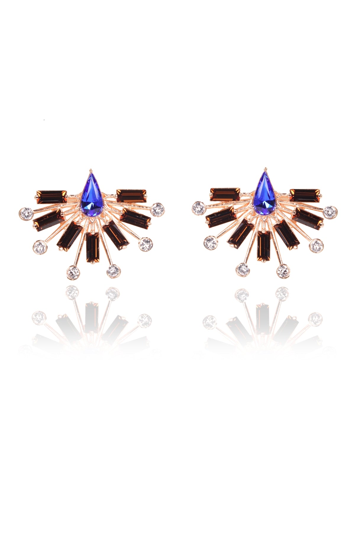 Buy Crystal Tear Drop Studs For Women Online at ScrollnShops